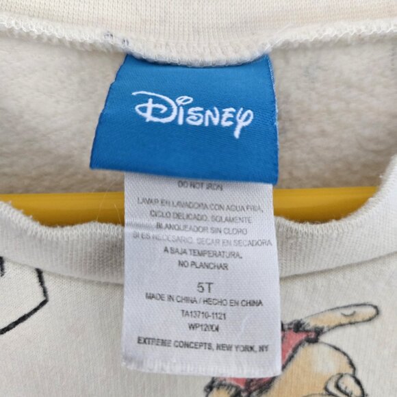 Disney Winnie the Pooh All-Over Print Crewneck Sweatshirt (Size 5T) Unisex - Picture 4 of 5